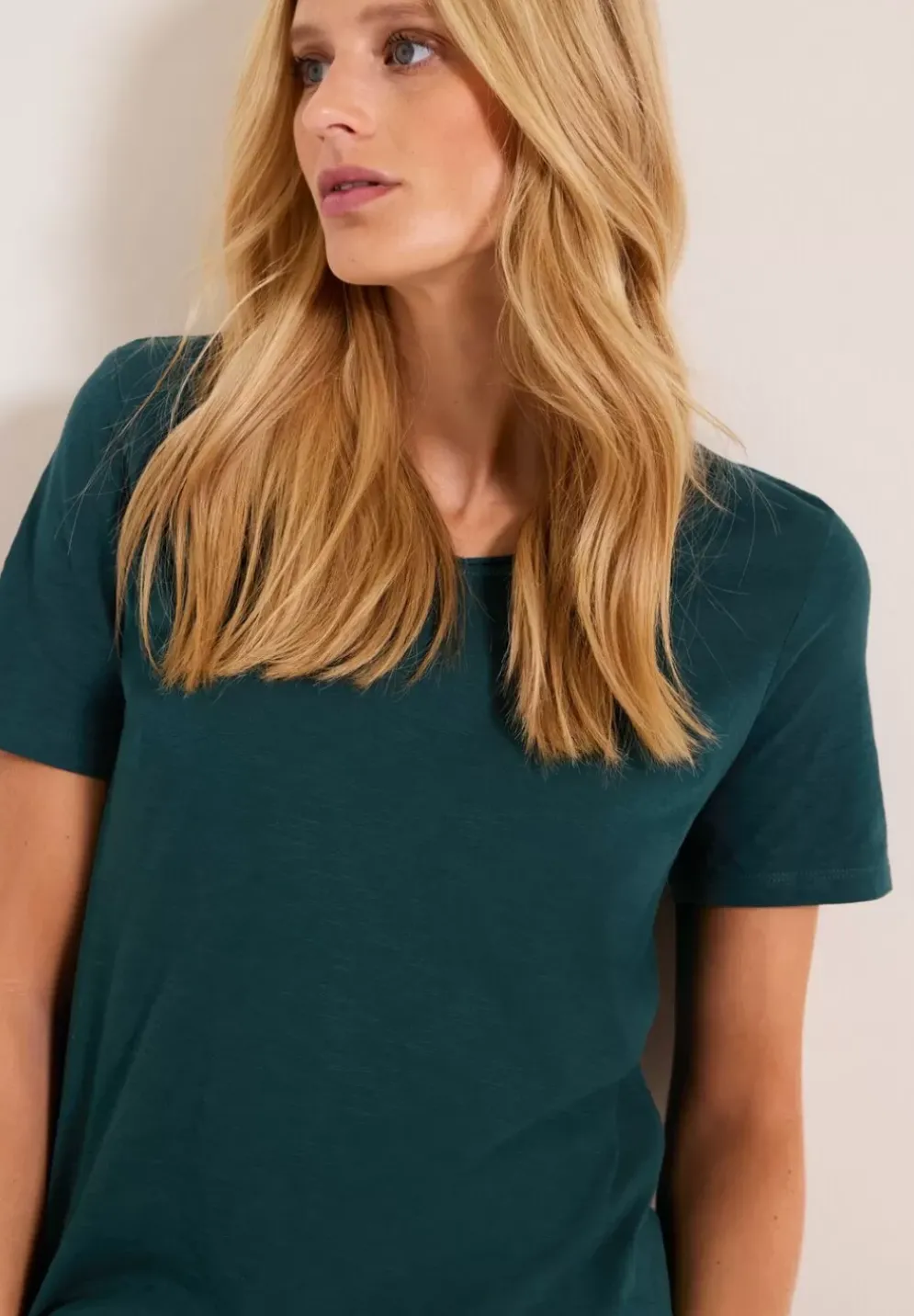Basic T-Shirt In Unifarbe