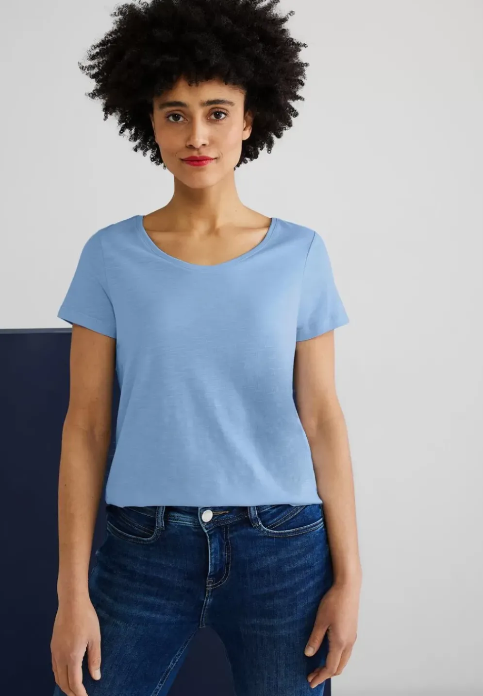 Basic T-Shirt In Unifarbe