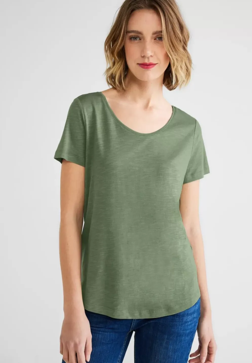 Basic T-Shirt In Unifarbe