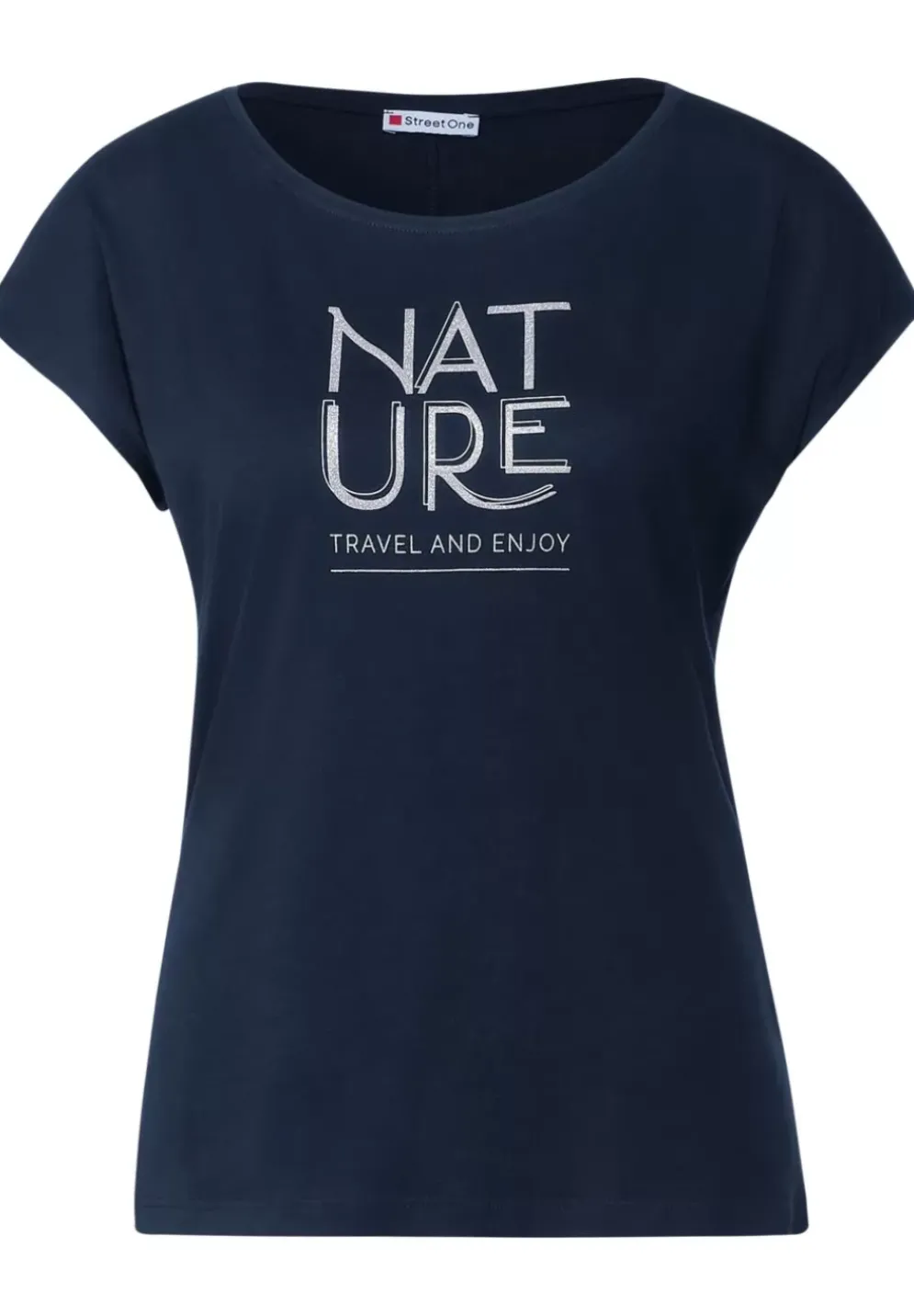 Basic T-Shirt Mit Wording