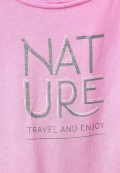 Basic T-Shirt Mit Wording