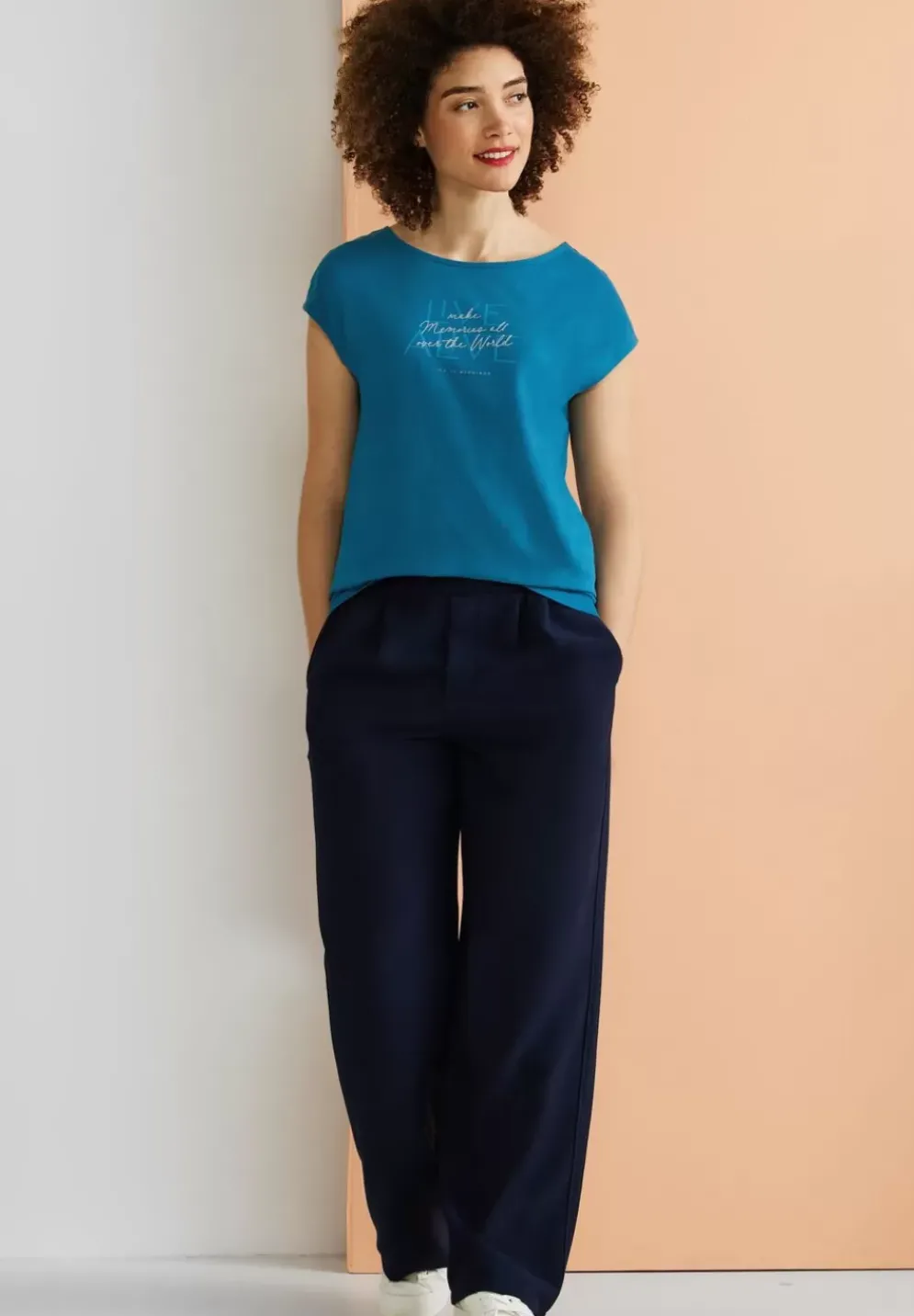 Basic T-Shirt Mit Wording