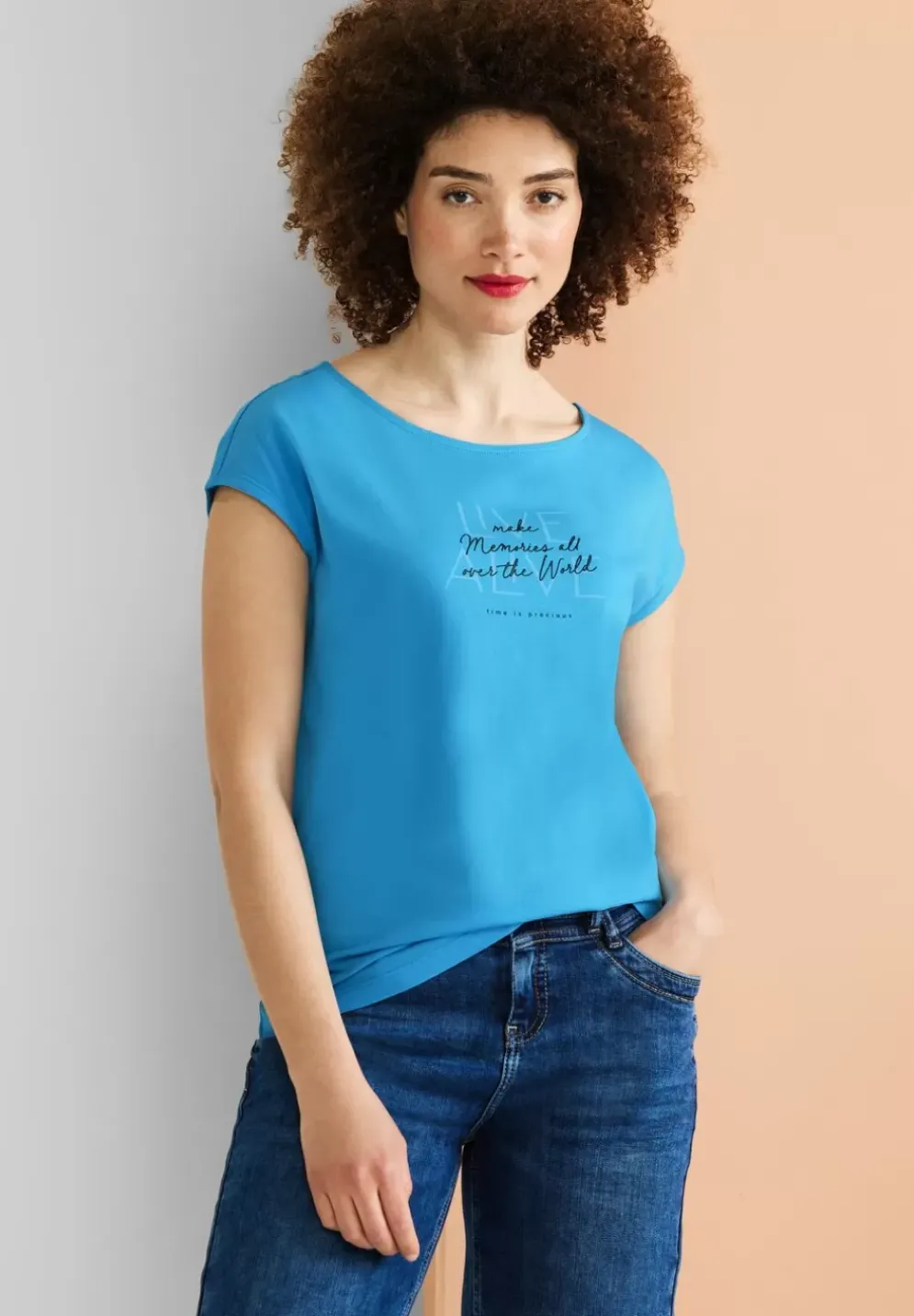 Basic T-Shirt Mit Wording