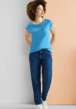 Basic T-Shirt Mit Wording