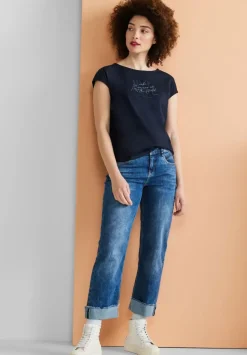 Basic T-Shirt Mit Wording