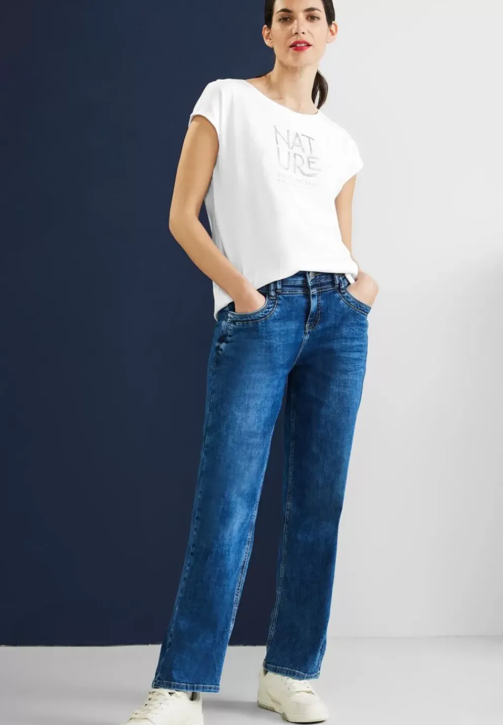 Basic T-Shirt Mit Wording