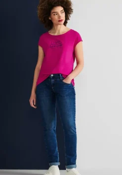 Basic T-Shirt Mit Wording