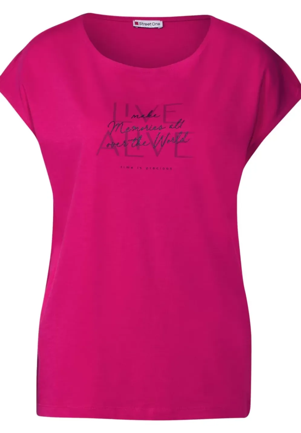Basic T-Shirt Mit Wording