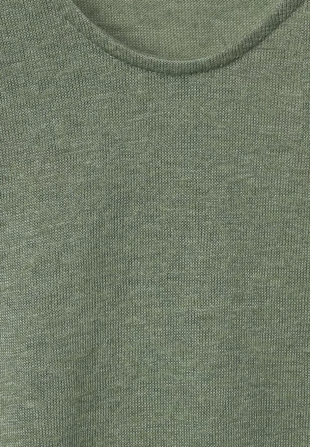 Basicshirt In Leinenlook