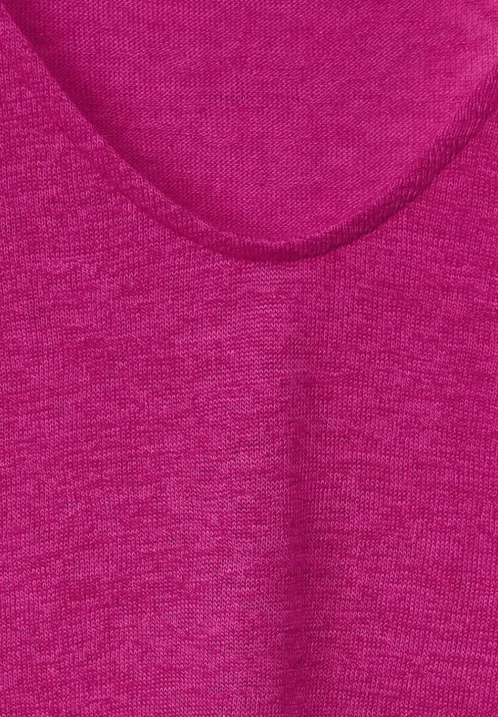 Basicshirt In Leinenlook