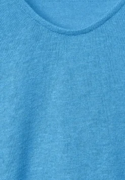 Basicshirt In Leinenlook