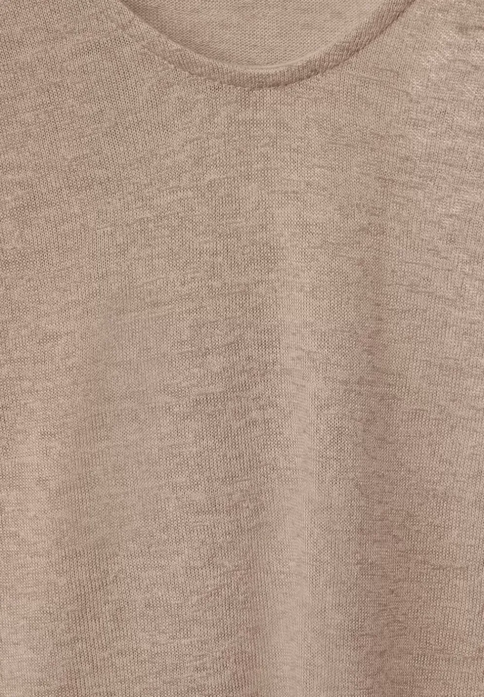 Basicshirt In Leinenlook