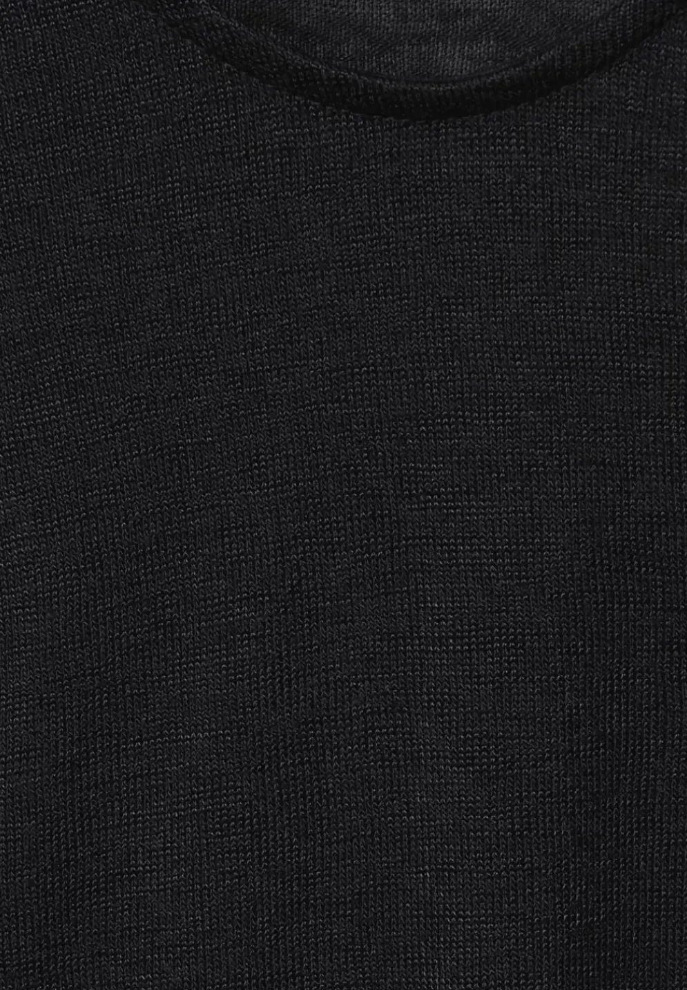 Basicshirt In Leinenlook