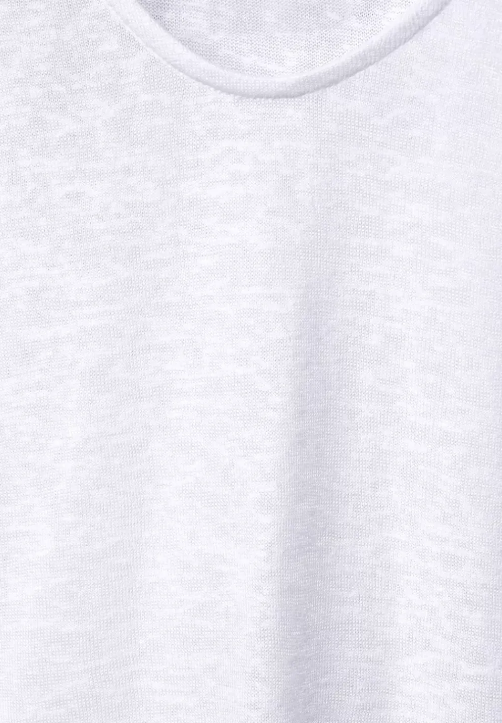 Basicshirt In Leinenlook