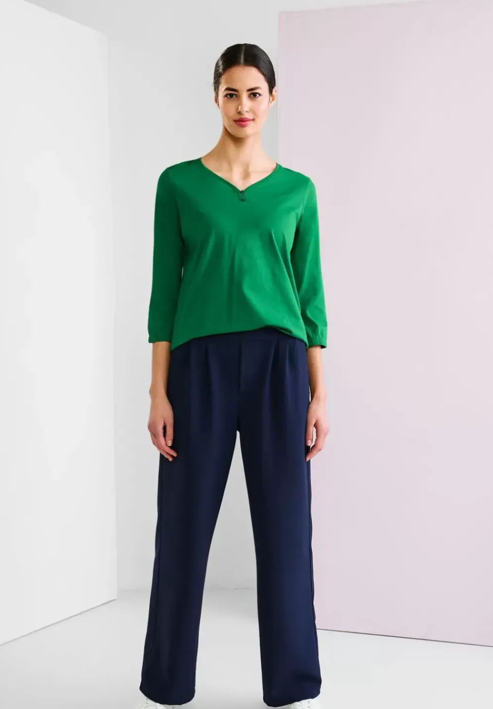 Basicshirt In Unifarbe