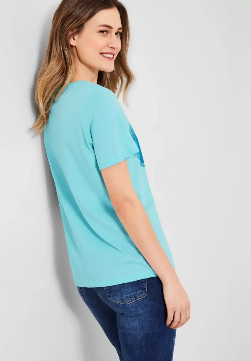 Basicshirt Mit Frontprint