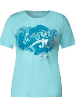 Basicshirt Mit Frontprint