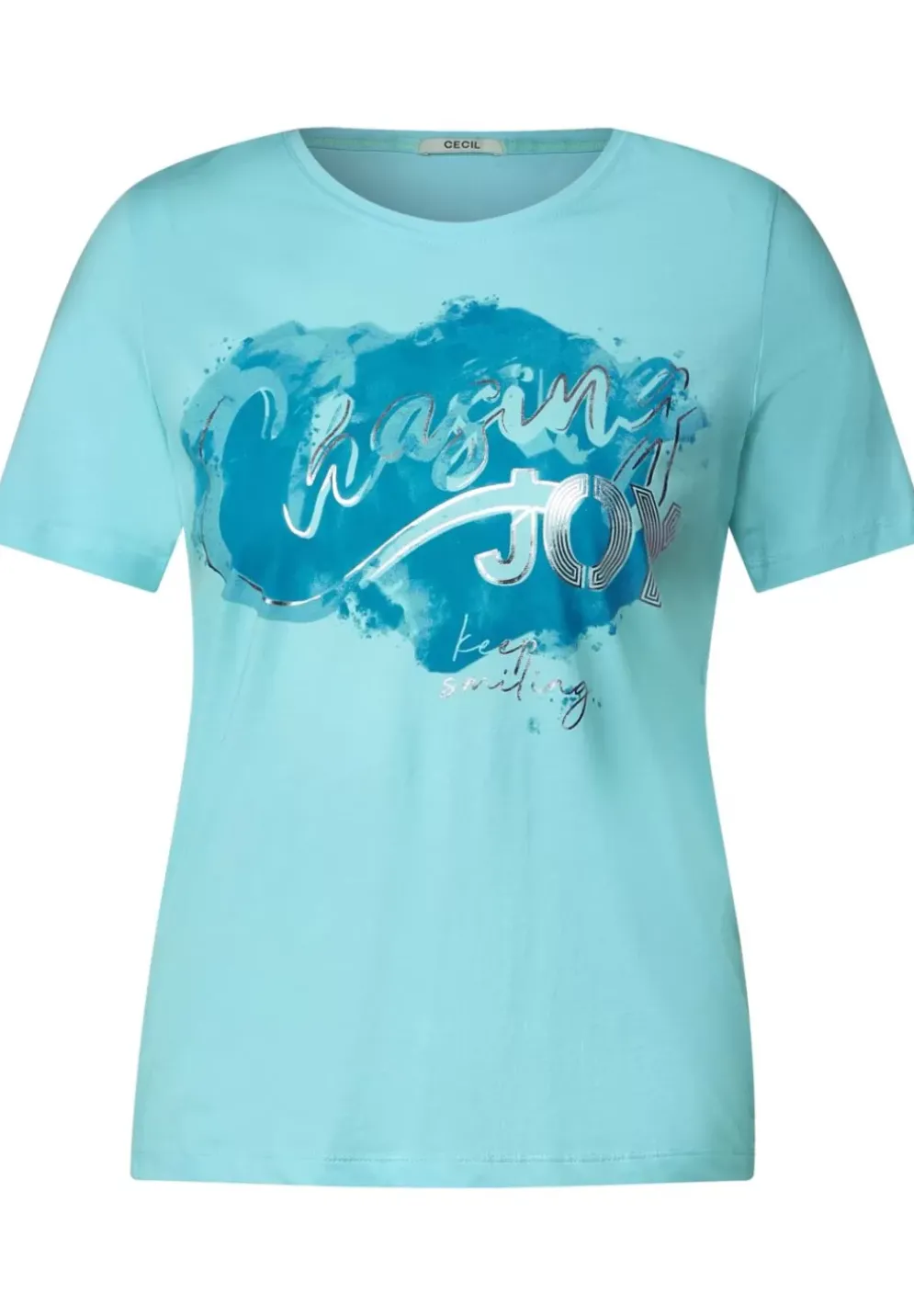 Basicshirt Mit Frontprint