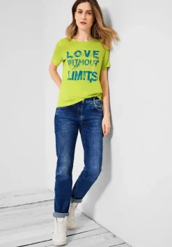 Basicshirt Mit Frontprint