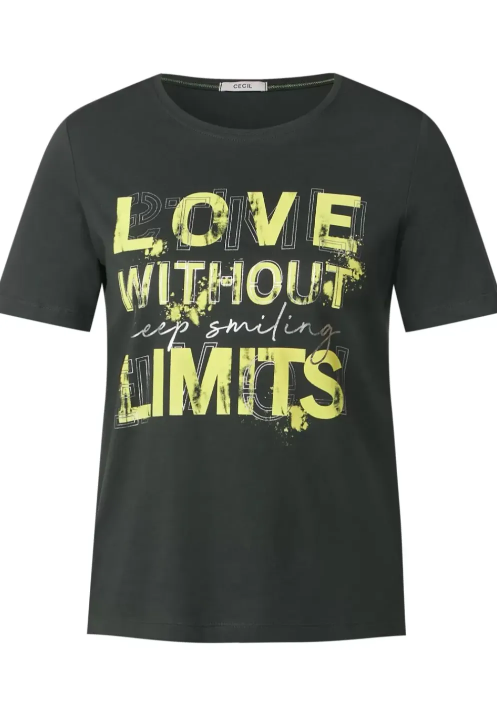 Basicshirt Mit Frontprint