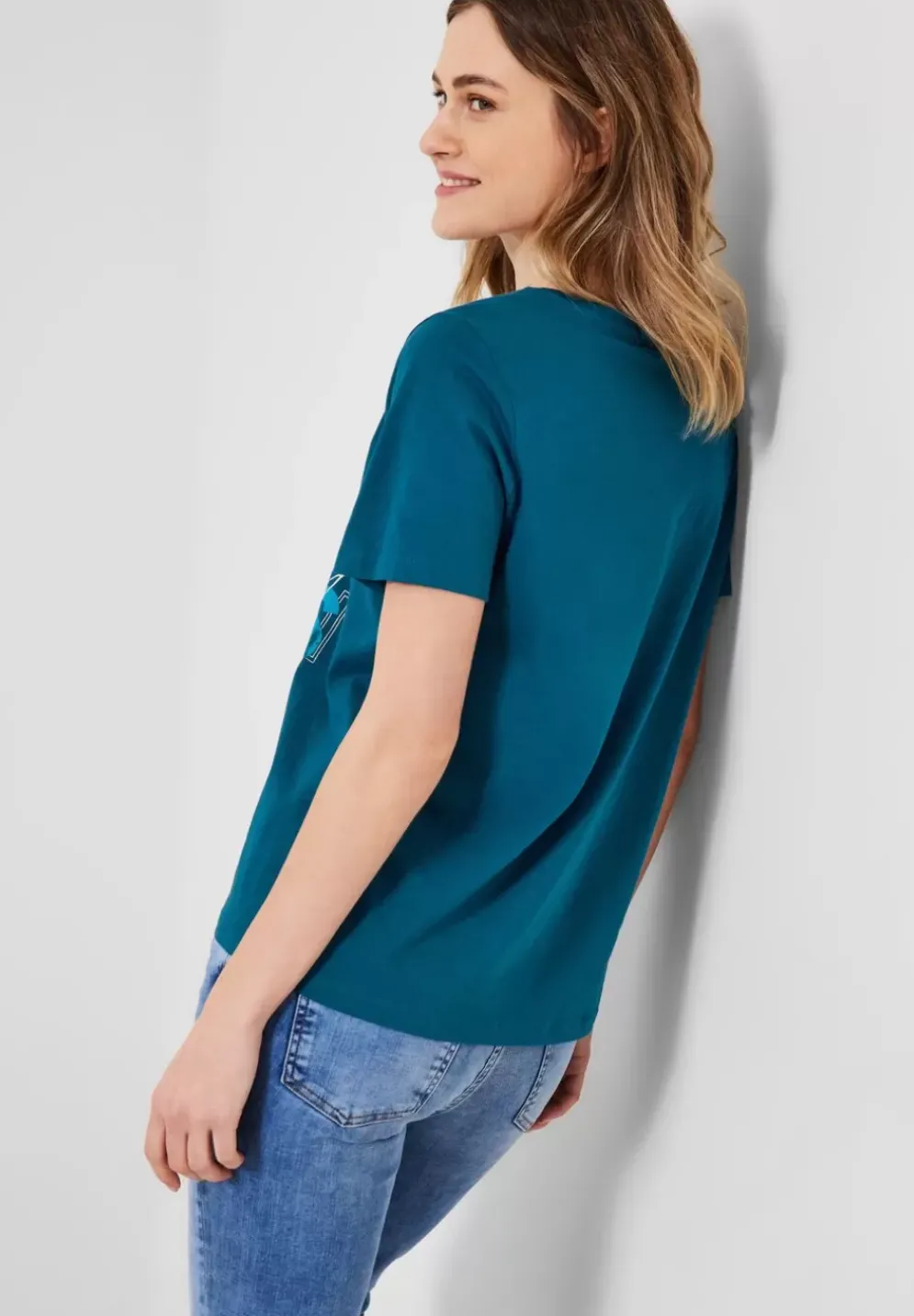 Basicshirt Mit Frontprint