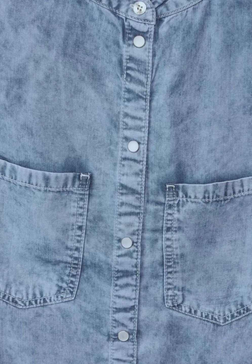 Blaue Jeansbluse