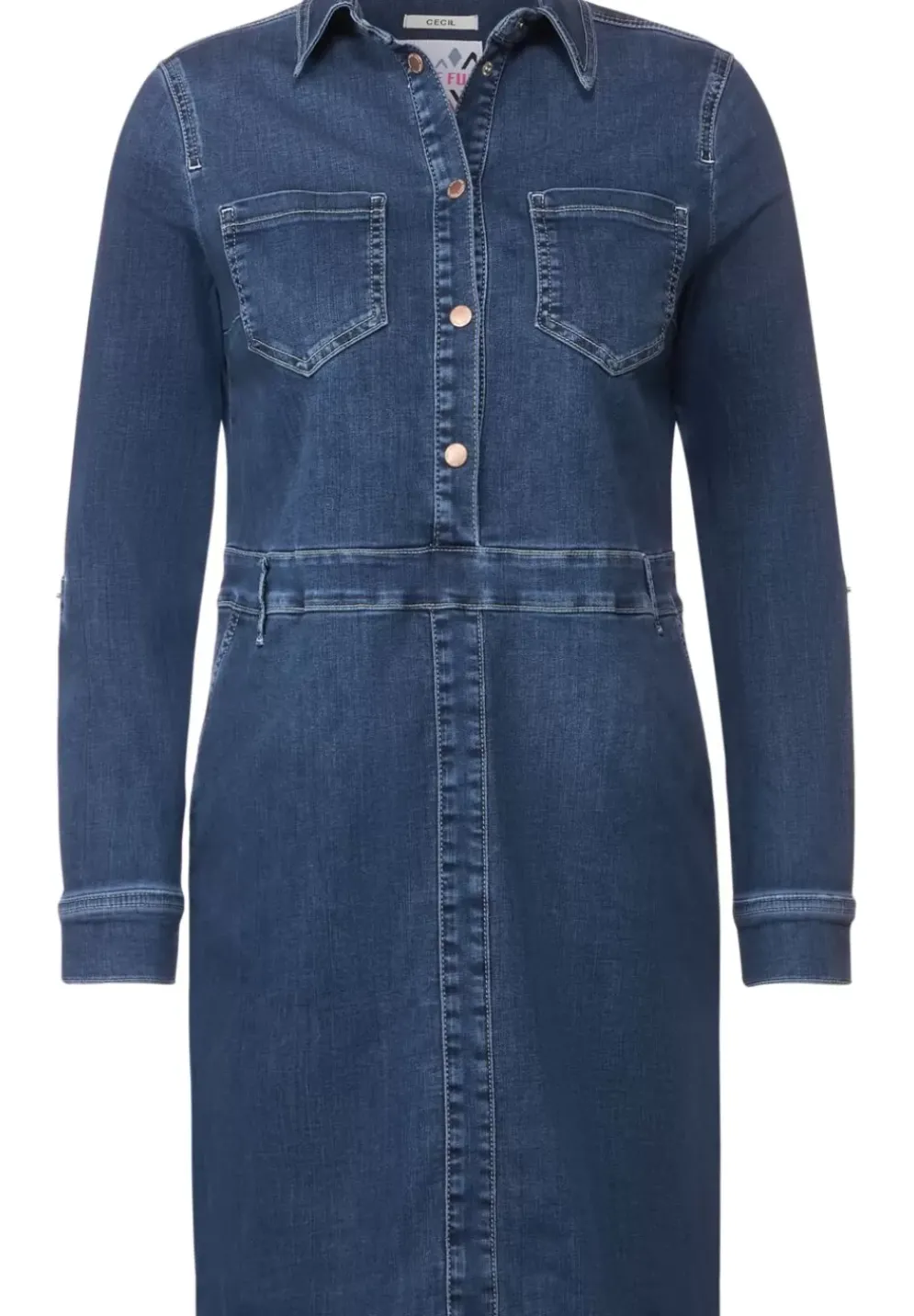Blaues Jeanskleid
