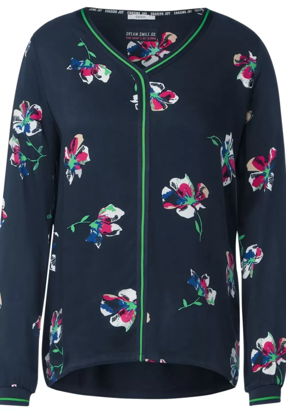 Blumen Printmix Bluse