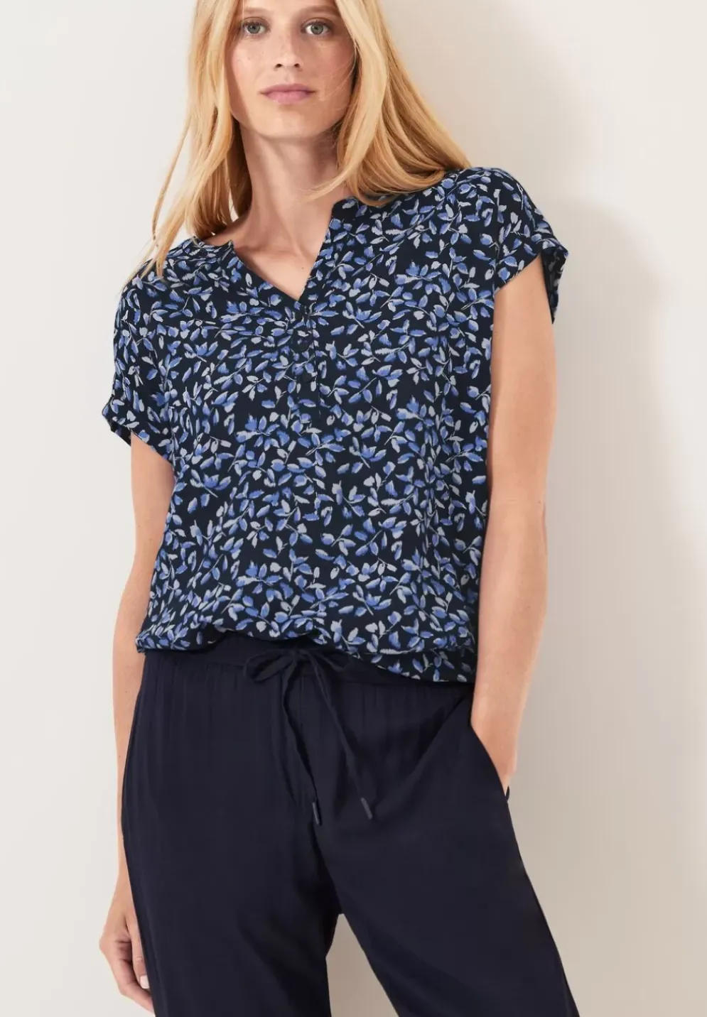 Blumenprint Bluse