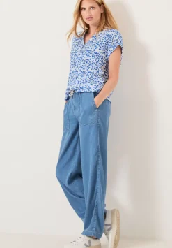 Blumenprint Bluse
