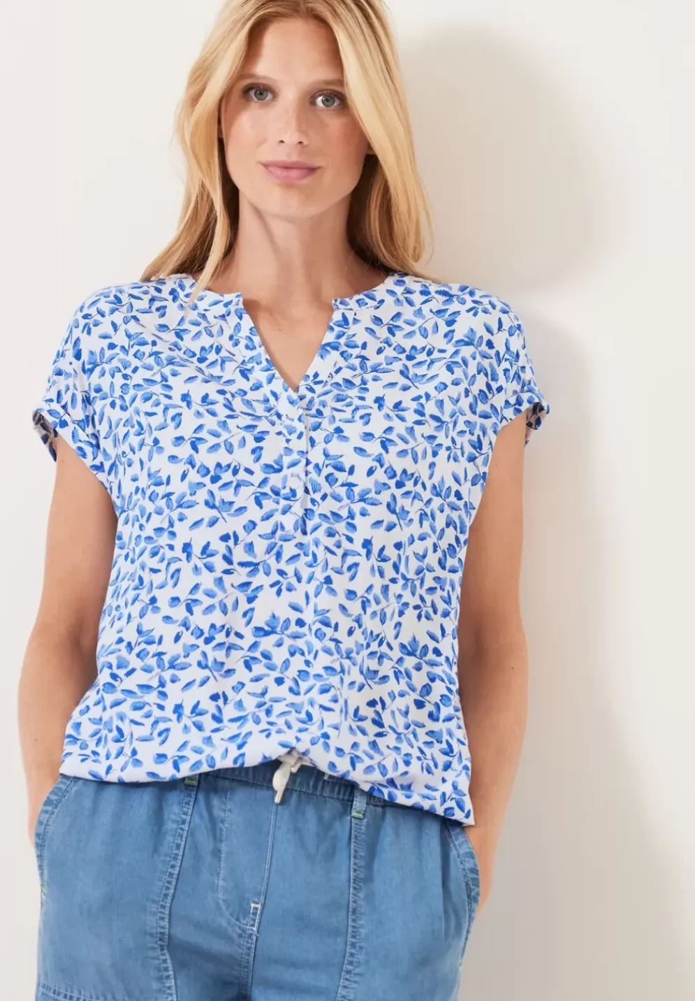 Blumenprint Bluse
