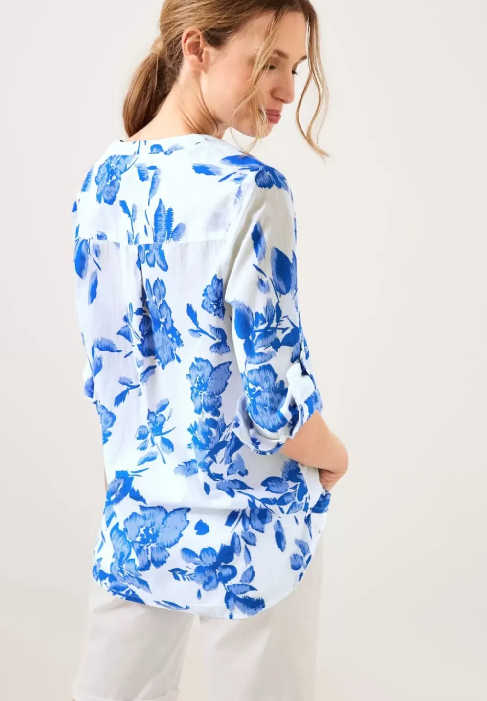 Blumenprint Bluse