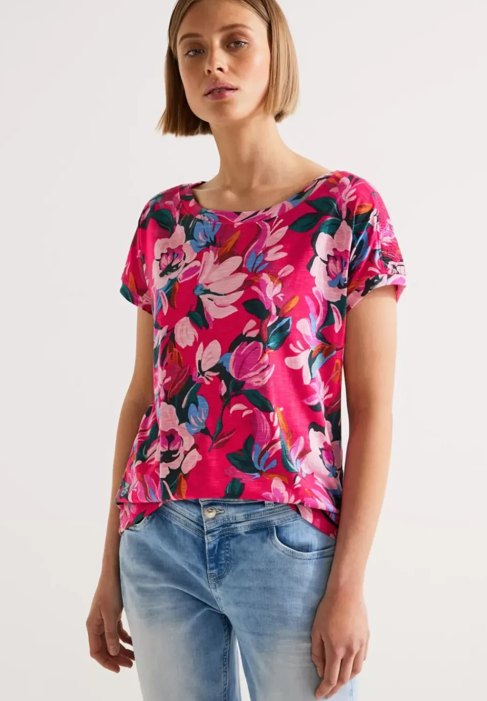 Blumenprint T-Shirt