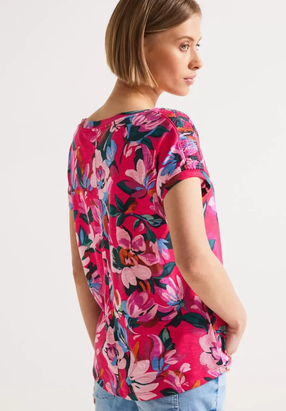 Blumenprint T-Shirt