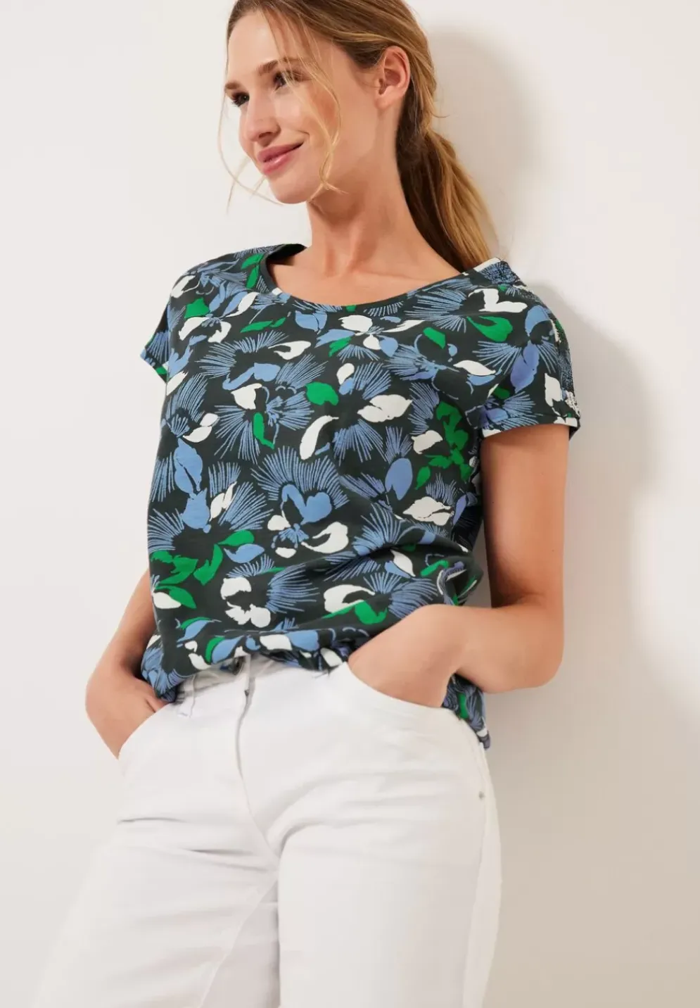 Blumenprint T-Shirt
