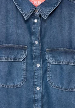 Bluse Im Jeanslook