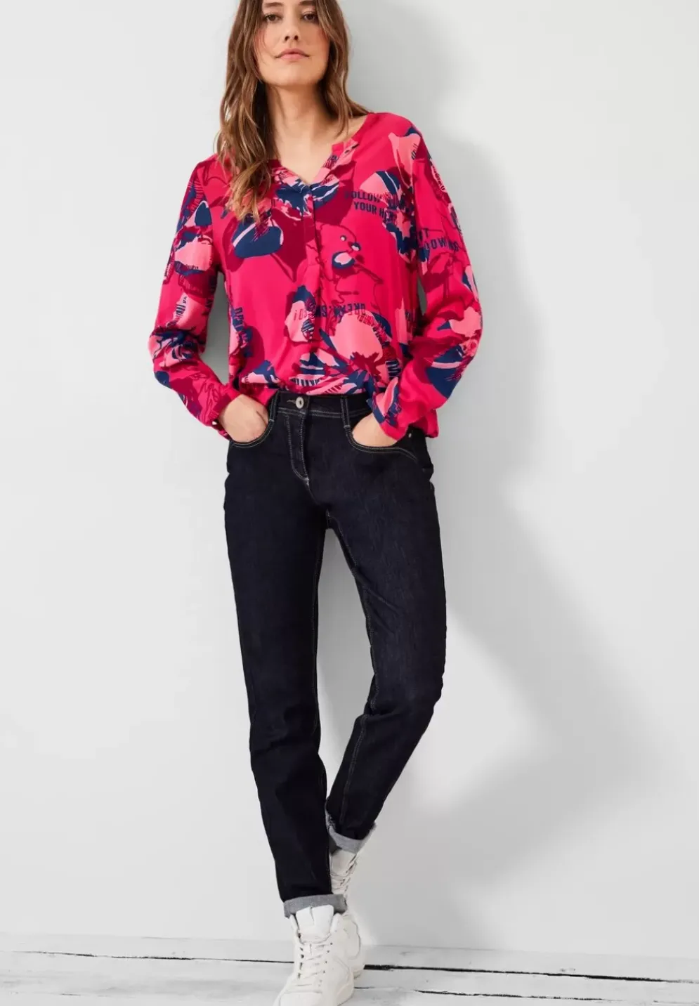 Bluse Im Multicolorprint