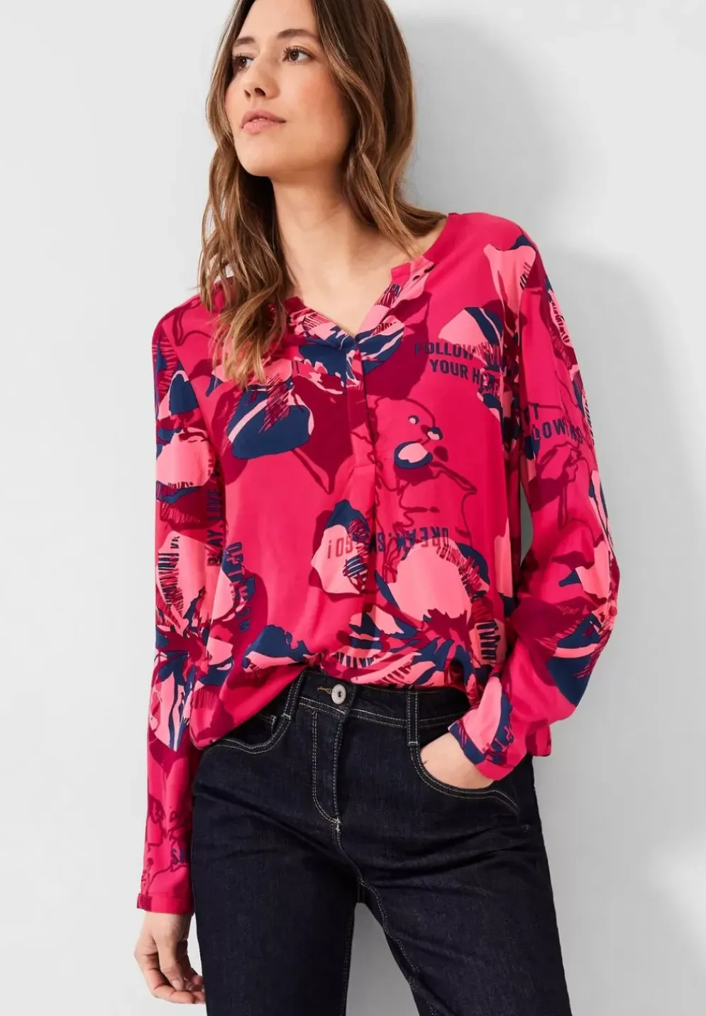 Bluse Im Multicolorprint