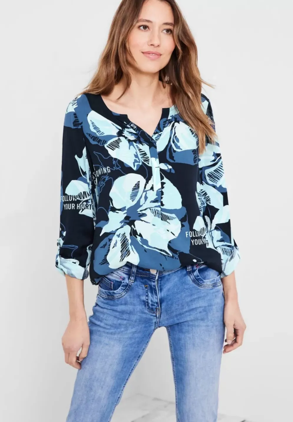 Bluse Im Multicolorprint