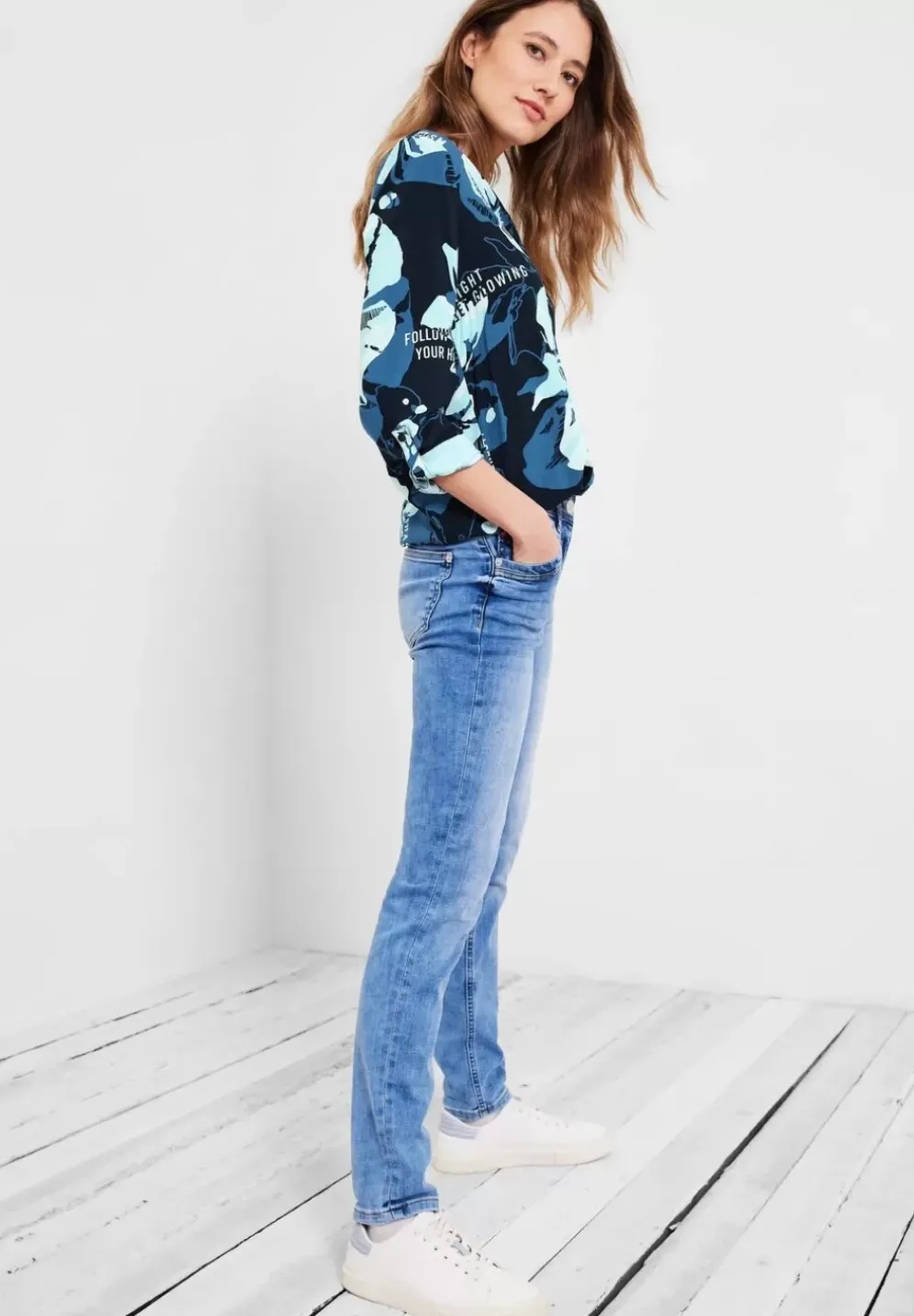 Bluse Im Multicolorprint