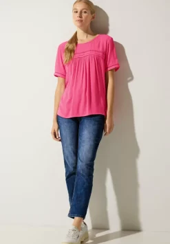 Bluse In Crinkle Optik