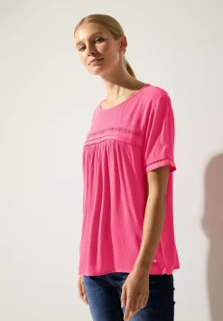Bluse In Crinkle Optik