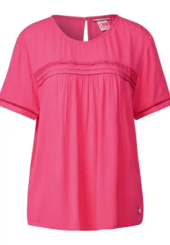 Bluse In Crinkle Optik