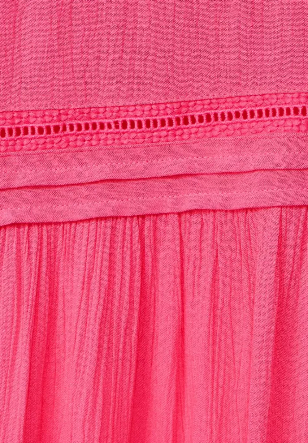 Bluse In Crinkle Optik