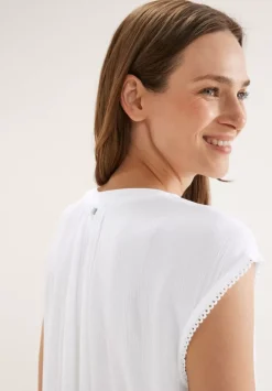 Bluse In Crinkle Optik