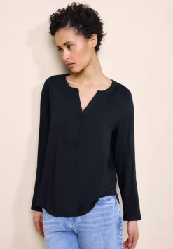 Bluse In Unifarbe