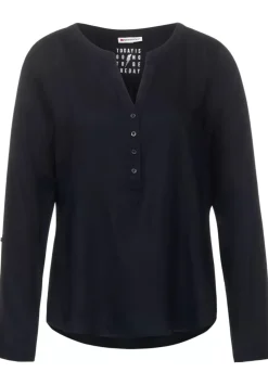 Bluse In Unifarbe
