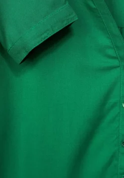 Bluse In Unifarbe