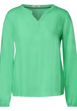 Bluse In Unifarbe