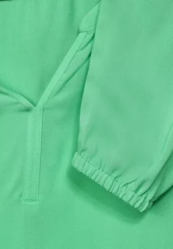 Bluse In Unifarbe